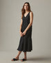 Women's Easy Linen Dress - Meteorite